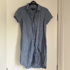 Banana Republic Button-Up Linen Dress